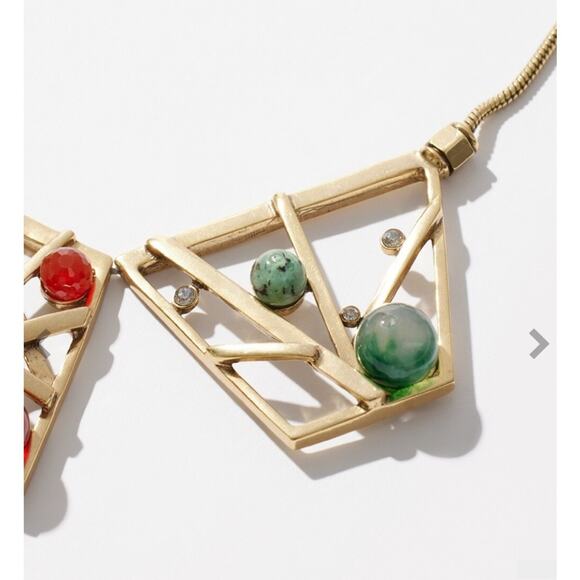 Chicos Beaded Bib Necklace NWT - Picture 4 of 4